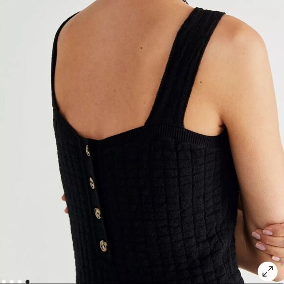 NWT Free People FP Beach Knit Short And Sweet Mini Dress in Ivory - Picture 5 of 5